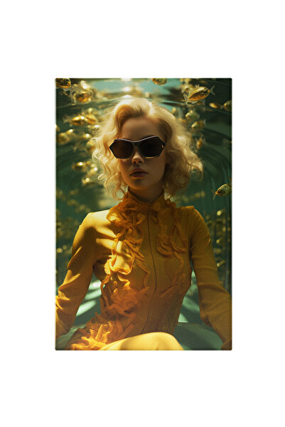 StoryGift Romania Tablou Canvas: Portretul Unei Fete Dragute Cu Ochelari De S...