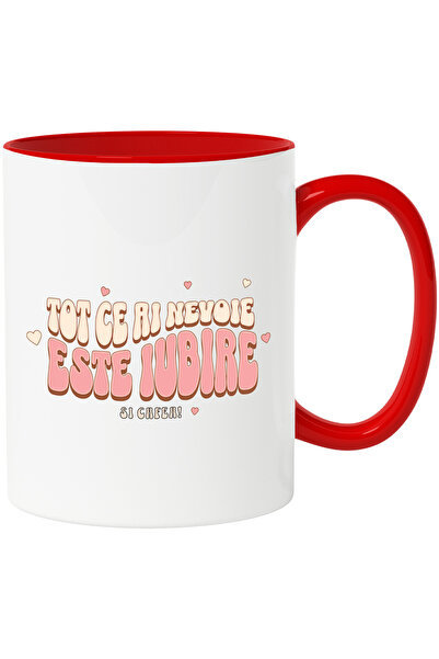 StoryGift Romania Cana Text Tot Ce Ai Nevoie Este Iubire Si Cafea , 330ml, Ce...
