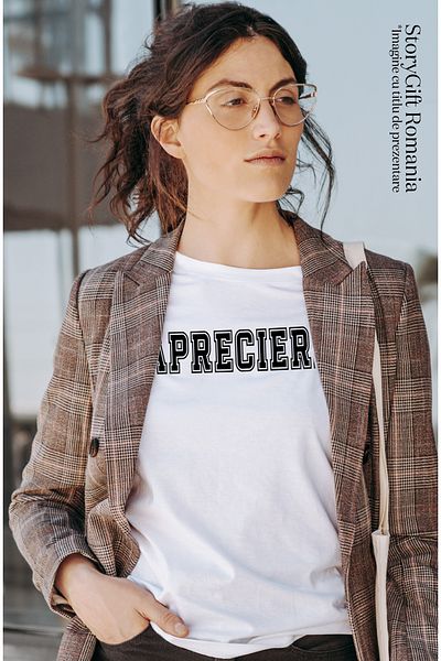 StoryGift Romania Tricou Femei Apreciere, Mesaj Motivational, Text Inspirational, Self Care, Cu I Wht_l