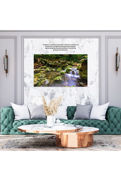 StoryGift Romania Tablou Canvas Peisaj Cascada In Padure - Armonia Naturii