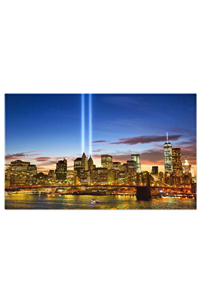 StoryGift Romania Tablou Canvas Skyline Manhattan, Lumini De Seara, New York,...