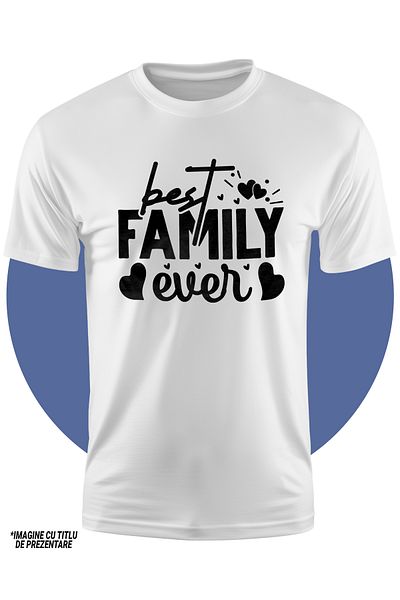 StoryGift Romania Tricou Copii cu inimioare pentru cea mai tare familie dintotdeauna 100% Bumbac, Unisex, Al