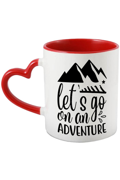 StoryGift Romania Cana Cu Munti Si Textul In Engleza "let's Go On An Adventur...