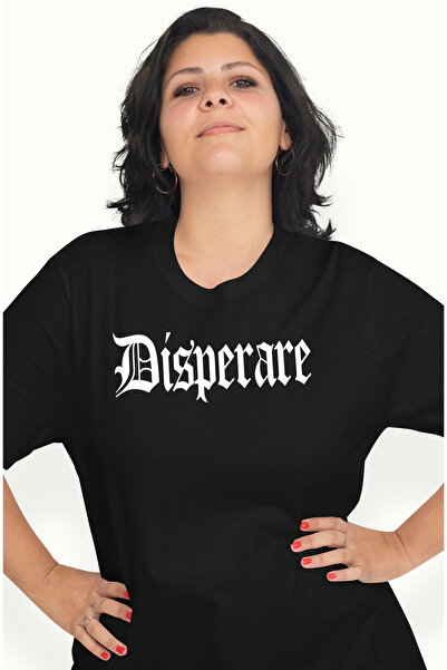 StoryGift Romania Tricou Femei Disperare, Mesaj Motivational, Cuvant, Text In...