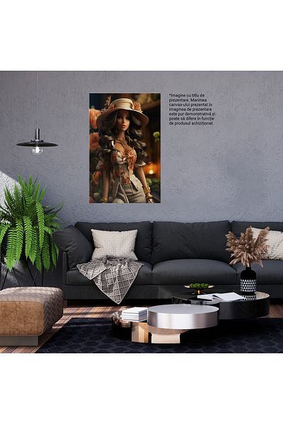 StoryGift Romania Tablou Canvas: Magdalena Personajul Feminin În Așezări Armonioase De Flori Delicate Pictura Dig