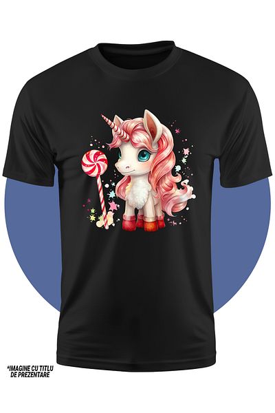 StoryGift Romania Tricou Copii Cu Un Zimbru Care Are Flori De Floarea-soarelui In Gura, Ilustratie, Vesel, C