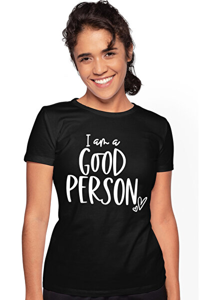StoryGift Romania Tricou Femei Cu Mesajul In Engleza "i Am A Good Person" - E...