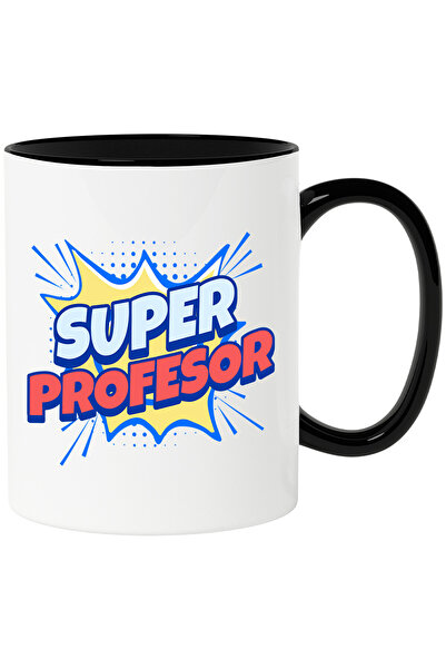 StoryGift Romania Cana Cu Design Stil Desene Animate Copii Super Erou Text In Limba Romana Meserie, Cu Maner Negru Stg