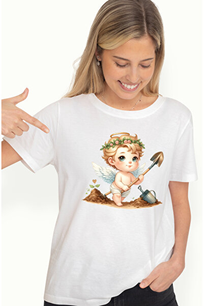 StoryGift Romania Tricou Femei Cu Un Bebelus Care Sapa, Unealta, Harnicie, Go...