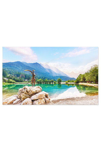 StoryGift Romania Tablou Canvas Jasna: Peisaj Superb, Slovenia, Aventura, Lac...