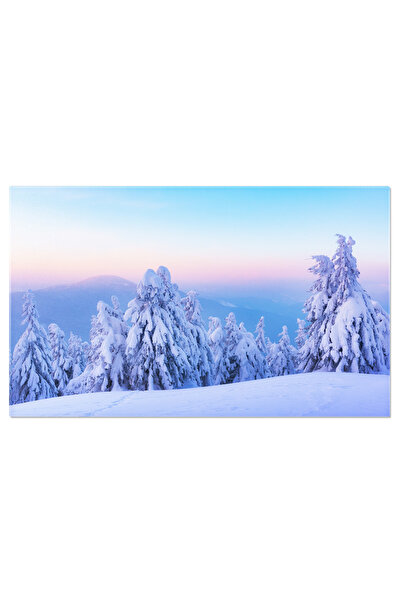 StoryGift Romania Tablou Canvas Peisaj De Iarna Uimitor Munti, Craciun, Iarna...