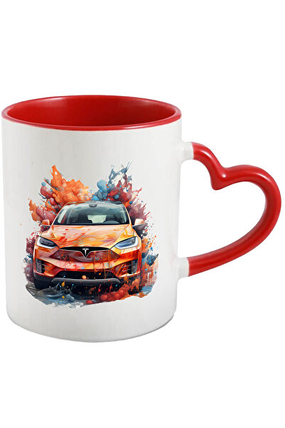 StoryGift Romania Cana Cu Tesla, Masina, Vopsea, Apa, Brand, Multicolor 330 M...