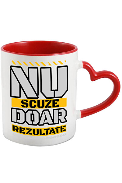 StoryGift Romania Cana Fara Scuze Doar Rezultate, Motivat, Gym, 330ml, Cerami...