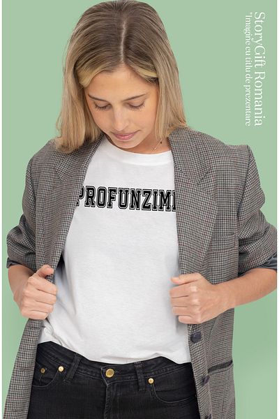 StoryGift Romania Tricou Femei Profunzime, Mesaj Motivational, Text Inspirational, Self Care, Cu Wht_l