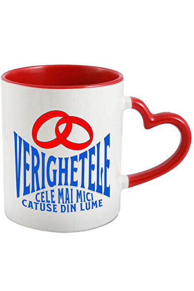 StoryGift Romania Cana Cu Inele Rosii Pereche Pe Viata Mesaj Haios Verghetele...