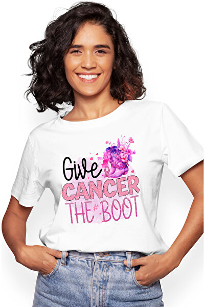 StoryGift Romania Tricou Femei Cu Mesajul "give The Boot", Cizme, Flori, Ilus...