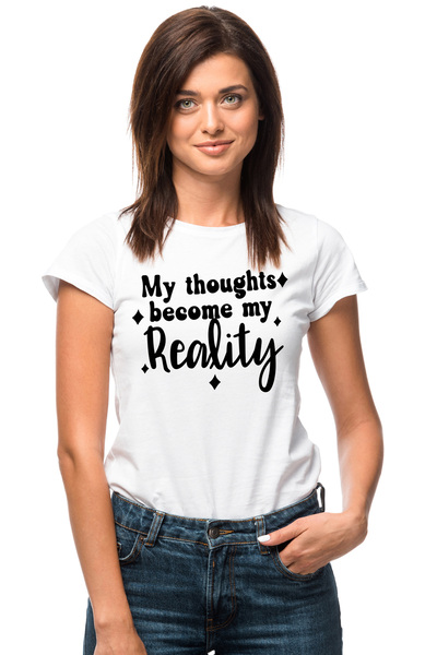 StoryGift Romania Tricou Femei Pentru Cei Care Considera Ca Gandurile Lor Dev...