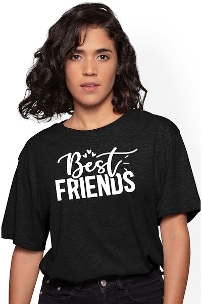 StoryGift Romania Tricou Femei Pentru Cei Mai Buni Prieteni Care Te Ajuta La Nevoie - Mesaj In Eng Blk_s