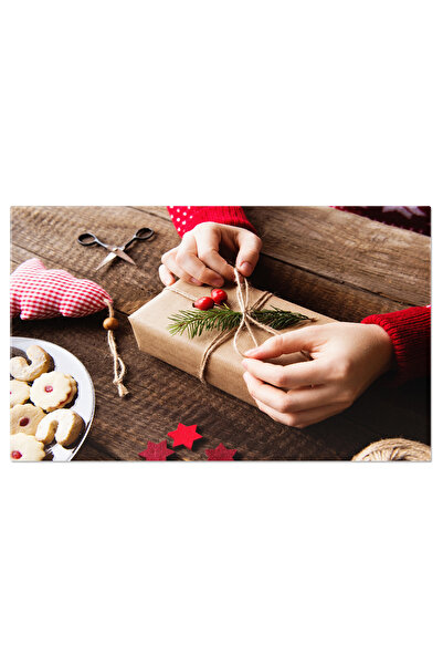 StoryGift Romania Tablou Canvas: Pachet Cadou Festiv - Sarbatoare Si Caldura