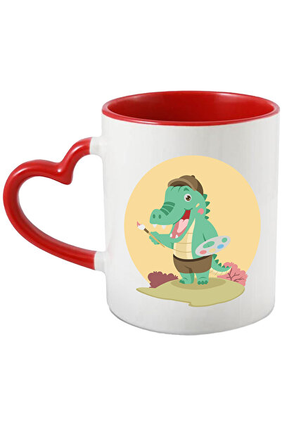 StoryGift Romania Cana Cu Crocodil, Pensula, Artist, Paleta, Multicolor 330 M...