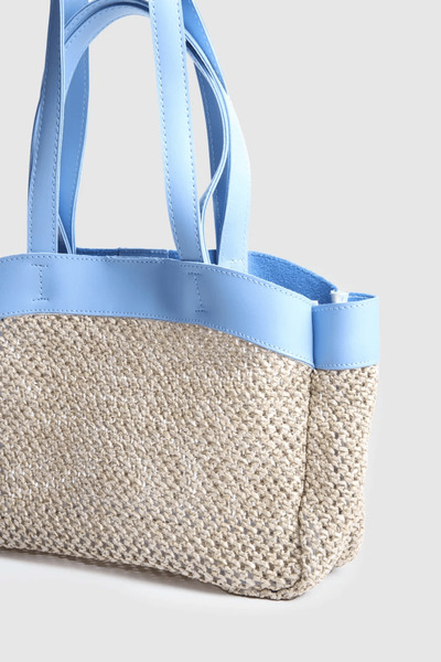 MODA Lisbon a Quality Imported Straw Puppy Bag Women's Handbag Width: 35cm Le...