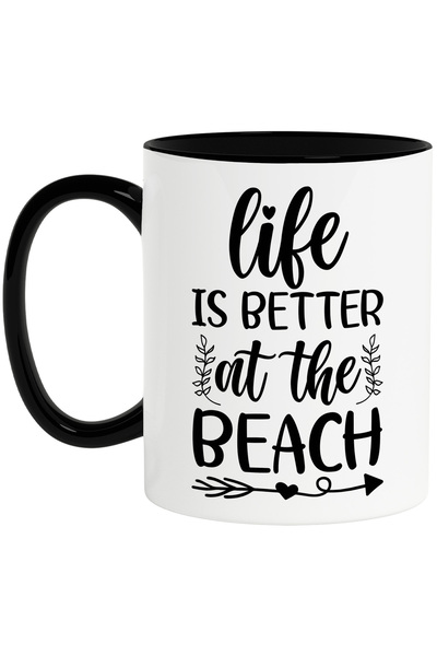 StoryGift Romania Cana Cu Mesajul "life Is Better At The Beach" - Viata E Mai...