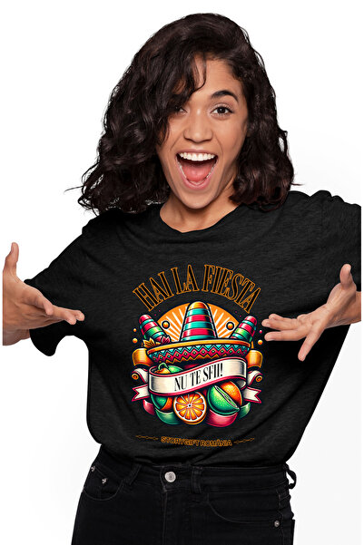 StoryGift Romania Tricou Femei Hai La Fiesta. Nu Te Sfii Petrecere Palaria Cu...