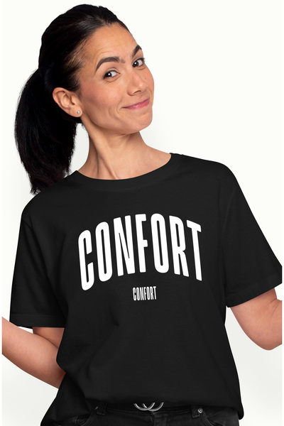 StoryGift Romania Tricou Femei Cuvantul Confort, Motivational, Self Help, Int...