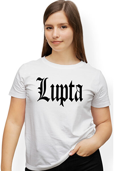 StoryGift Romania Tricou Femei Lupta, Mesaj Motivational, Cuvant, Text Inspir...
