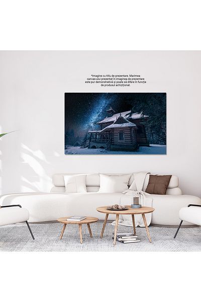 StoryGift Romania Tablou Canvas: Capela Jaszczurowka In Lumina De Stele - O Noapte In Tatra Mountains