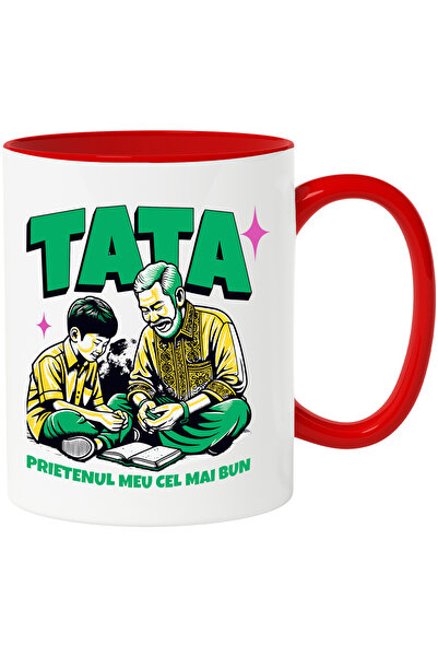 StoryGift Romania Cana Tata Cel Mai Bun Prieten Familie Iubire, 330ml, Cerami...