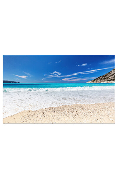 StoryGift Romania Tablou Canvas: Plaja Paradisiaca Myrtos - Turquoise Si Rela...