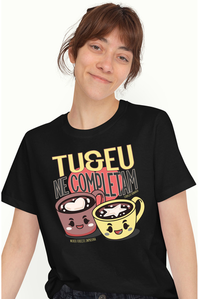 StoryGift Romania Tricou Femei Pereche Perfecta Ne Completam Cuplu Iubire Cu ...
