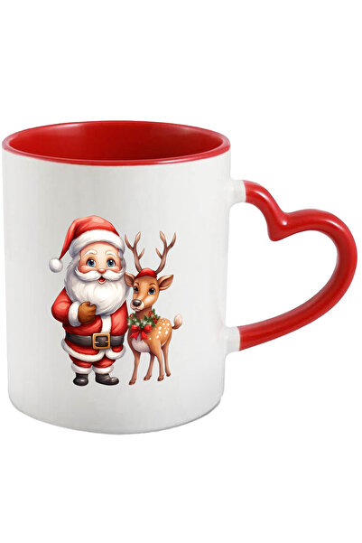 StoryGift Romania Cana Cu Mos Craciun Si Un Ren | Ilustratie | Aduce Cadouri ...