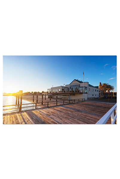 StoryGift Romania Tablou Canvas Pontonul Kerford Rd La Apus In Melbourne, Australia I, Albert Park, Arhitectura,