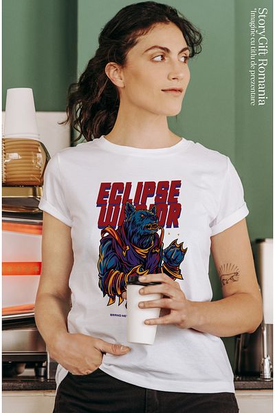 StoryGift Romania Women's T-Shirt With Message In English Eclipse Warrior, Werewolf, Mutant, X-men, Marve WHT_XL,STG2505