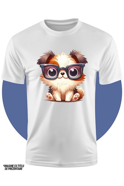 StoryGift Romania Children's T-shirt with a tiger cub with bunny ears, illustration, painted egg, playful 100%