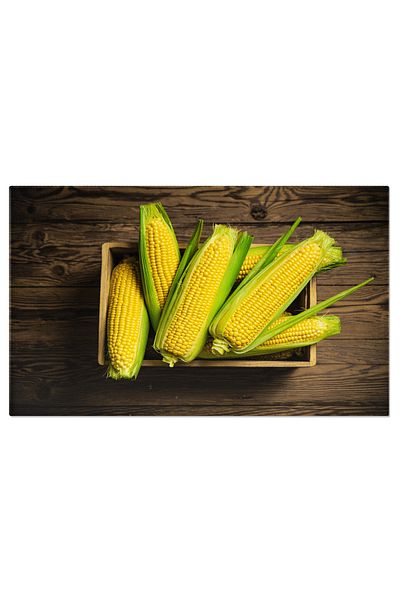 StoryGift Romania Tablou Canvas Porumb In Cutie Veche Agricultura, Fundal, Cobs, Porumb, Ferma, Grane, Recolta, F