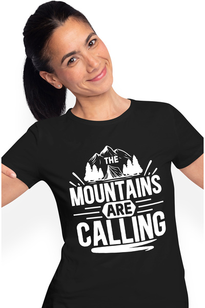 StoryGift Romania Tricou Femei Cu Munti Si O Padure Cu Mesajul "the Mountains...