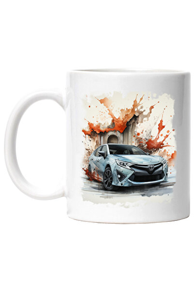 StoryGift Romania Cana Cu Masina, Toyota Camry, Watercolor, Abstract, Multico...