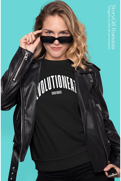 StoryGift Romania Tricou Femei Cuvantul Revolutioneaza, Motivational, Self Help, Intelegere De Sin Blk_l