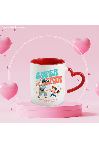 StoryGift Romania Mug - Pink - Ceramic
