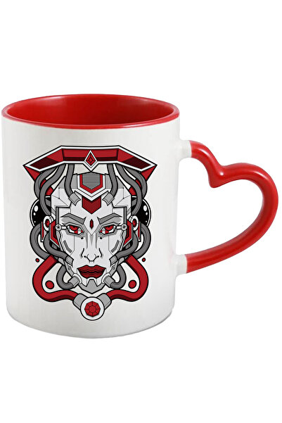 StoryGift Romania Cana Cu Android, Portret, Cibernetic, Sf, Multicolor 330 Ml...