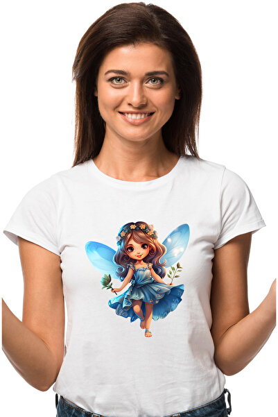 StoryGift Romania Tricou Femei Cu O Fetita Dragalasa Cu Aripi De Zana, Ilustr...