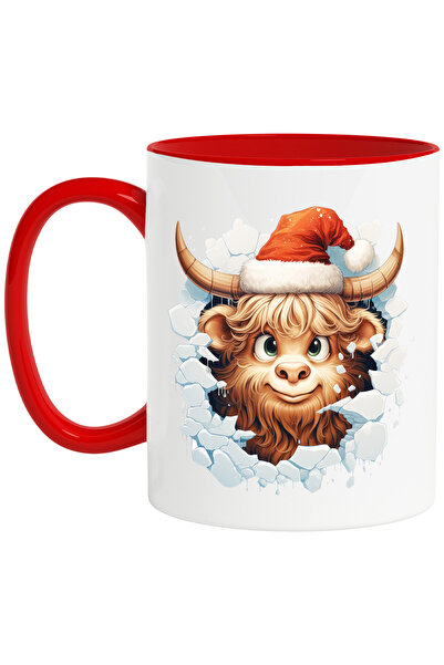 StoryGift Romania Cana Cu Un Zimbru Care Poarta O Caciula De Craciun | Ilustr...