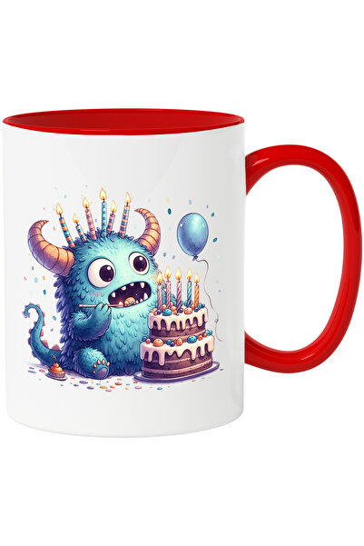 StoryGift Romania Cana Cu Un Monstru Care Are Un Tort | Ilustratie | Lumanari...