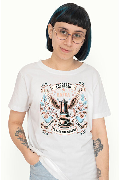 StoryGift Romania Tricou Femei Espresso. Cafea. Sanatate Lichida. In Fiecare ...