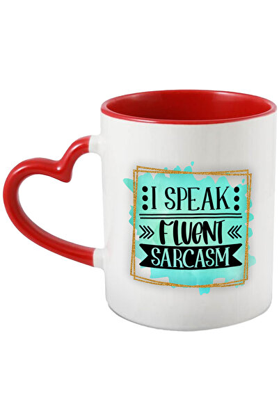 StoryGift Romania Cana Cu Mesajul "i Speak Fluent Sarcasm", Ilustratie, Amuza...