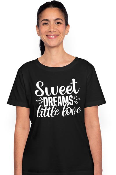 StoryGift Romania Tricou Femei Cu Textul In Engleza "sweet Dreams, Little Lov...
