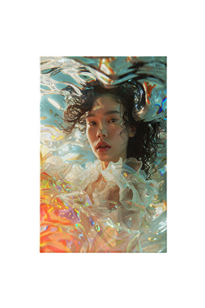 StoryGift Romania Tablou Canvas: Dansul Luminilor În Apă Portretul Femeii Asi...